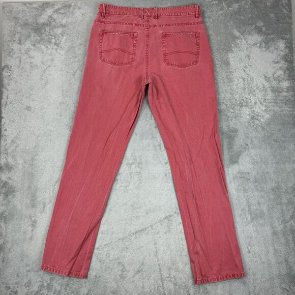 PETER MILLAR Mens Pima Cotton Washed Out Red Golf Casual Pants 34x32 - Picture 5 of 8